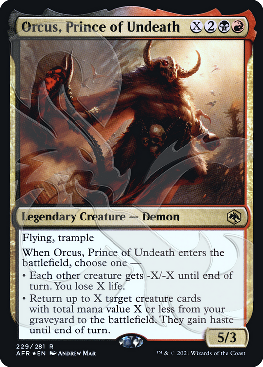 Orcus, Prince of Undeath (Ampersand Promo) [Dungeons & Dragons: Adventures in the Forgotten Realms Promos]