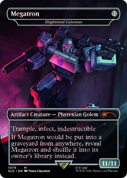 Blightsteel Colossus - Megatron (Borderless) [Secret Lair Drop Series] Foil