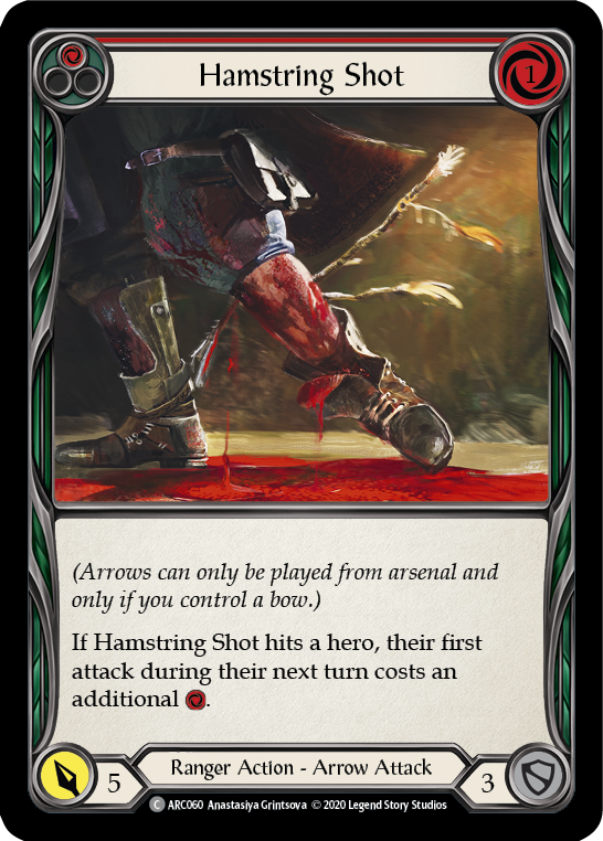 Hamstring Shot (Red) [U-ARC060] (Arcane Rising Unlimited)  Unlimited Rainbow Foil | Silver Goblin