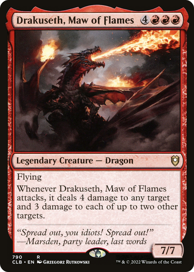 Drakuseth, Maw of Flames [Commander Legends: Battle for Baldur's Gate]