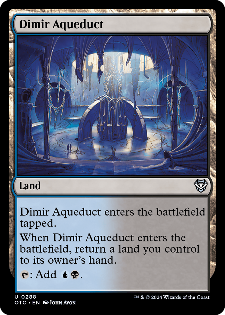Dimir Aqueduct [Outlaws of Thunder Junction Commander] | Silver Goblin