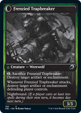 Outland Liberator // Frenzied Trapbreaker [Innistrad: Double Feature] Foil