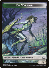 Myr (007) // Elf Warrior Double-Sided Token [Double Masters Tokens] | Silver Goblin