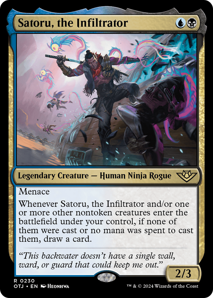 Satoru, the Infiltrator [Outlaws of Thunder Junction] | Silver Goblin