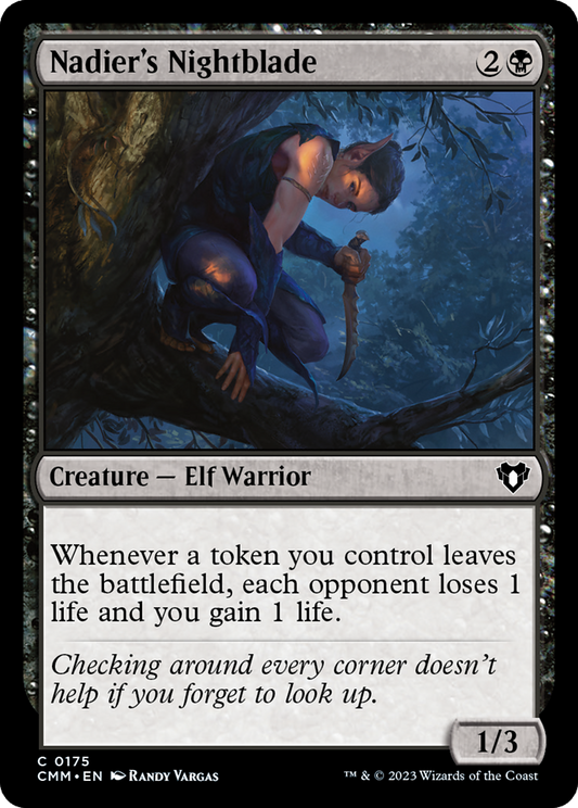 Nadier's Nightblade [Commander Masters] Foil