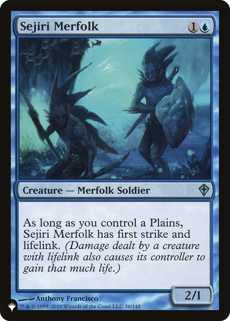 Sejiri Merfolk [The List Reprints] | Silver Goblin