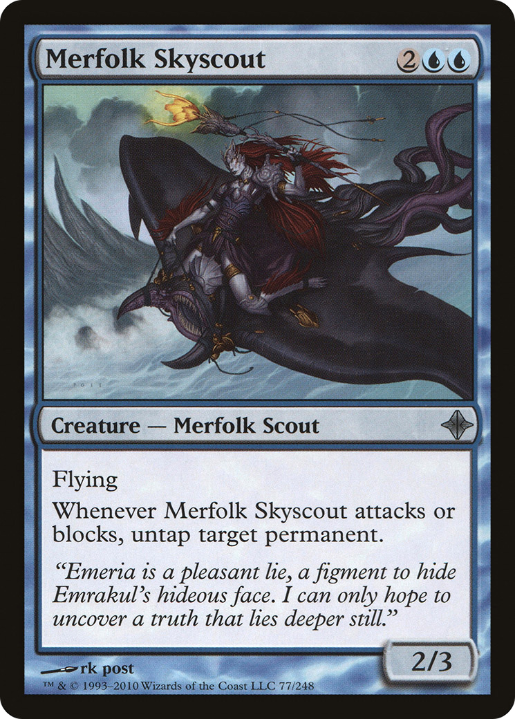 Merfolk Skyscout (077) Foil - Rise of the Eldrazi