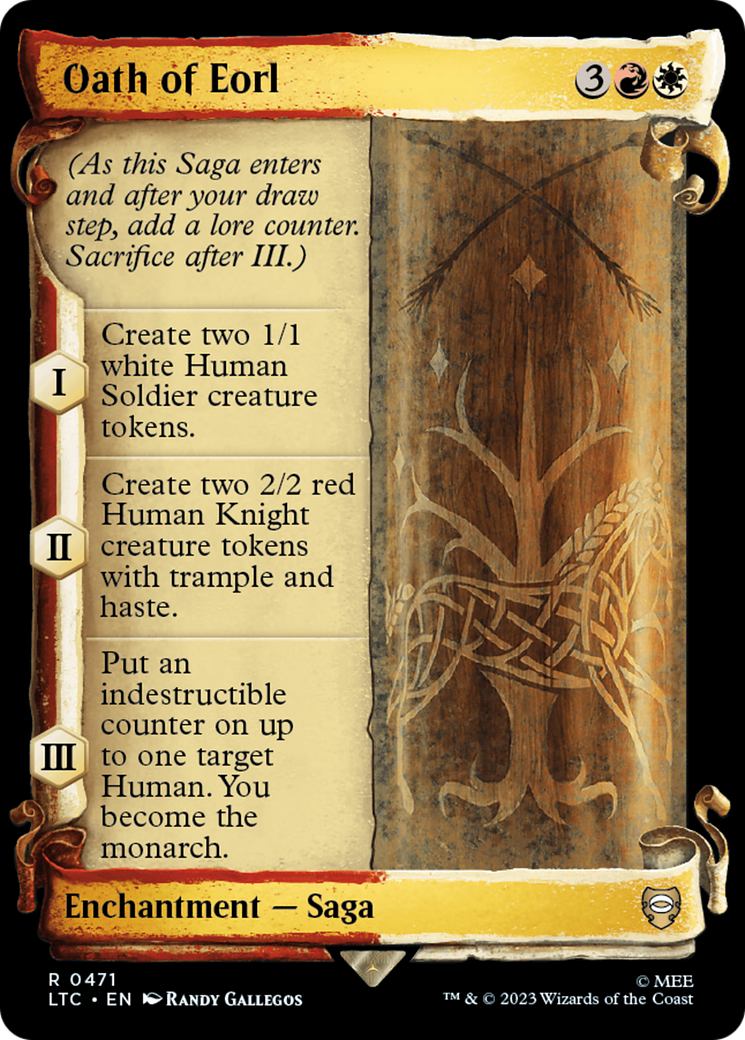 Oath of Eorl [The Lord of the Rings: Tales of Middle-Earth Commander Showcase Scrolls] Foil