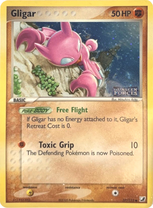 Gligar (57/115) (Stamped) [EX: Unseen Forces] | Silver Goblin