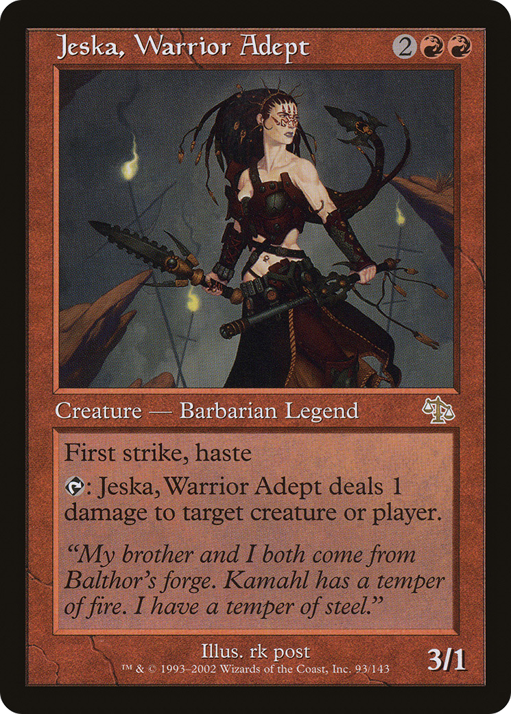 Jeska, Warrior Adept [Judgment] Foil