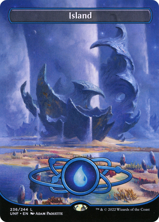 Island (236) (Planetary Space-ic Land) [Unfinity] Foil