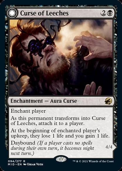 Curse of Leeches // Leeching Lurker [Innistrad: Midnight Hunt] Foil