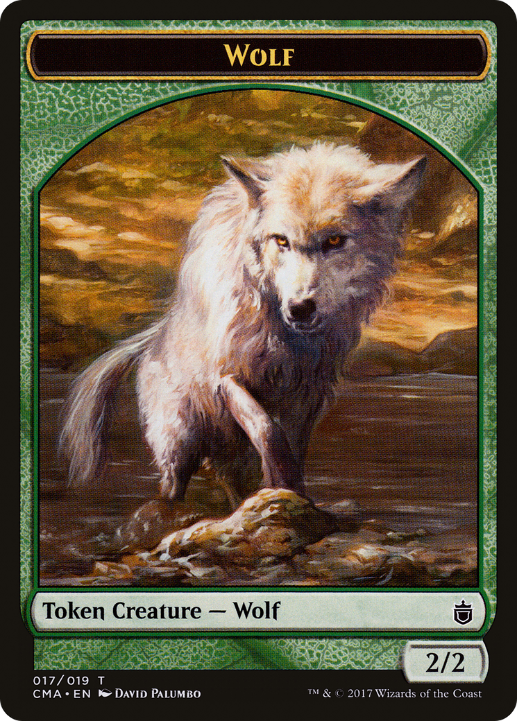 Wolf Token (017/019) [Commander Anthology Tokens] | Silver Goblin