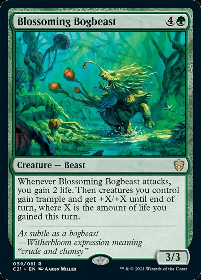 Blossoming Bogbeast [Commander 2021] | Silver Goblin