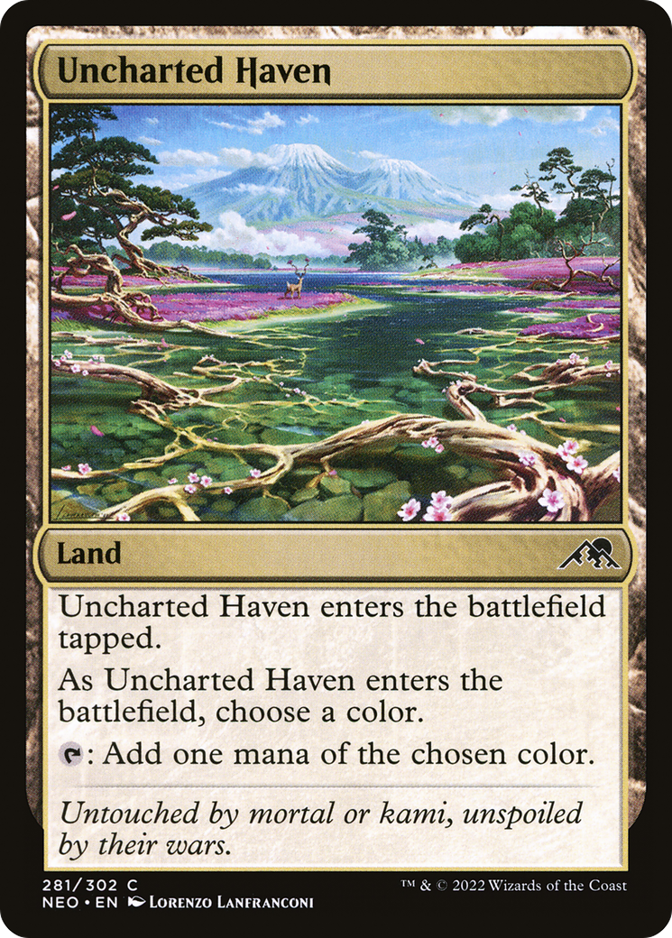 Uncharted Haven [Kamigawa: Neon Dynasty] Foil