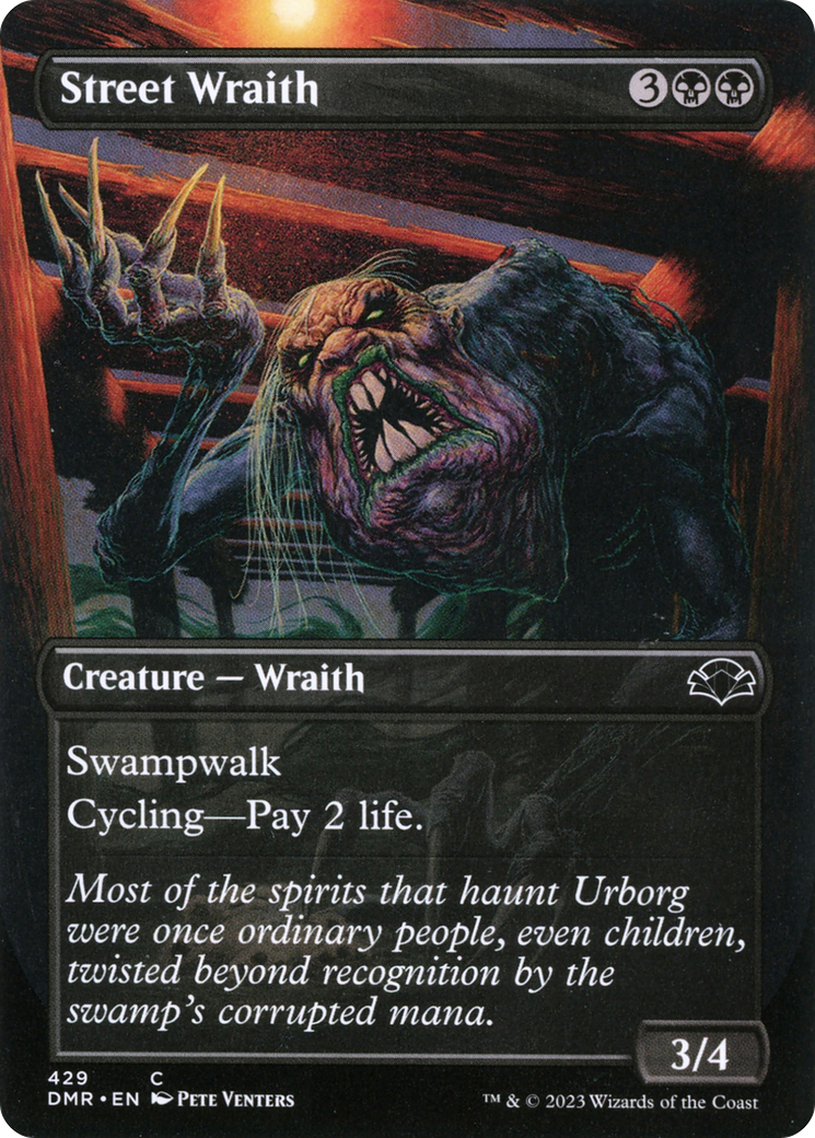 Street Wraith (Borderless Alternate Art) [Dominaria Remastered] Foil
