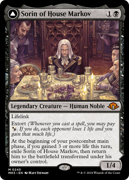 Sorin of House Markov // Sorin, Ravenous Neonate [Modern Horizons 3] Foil