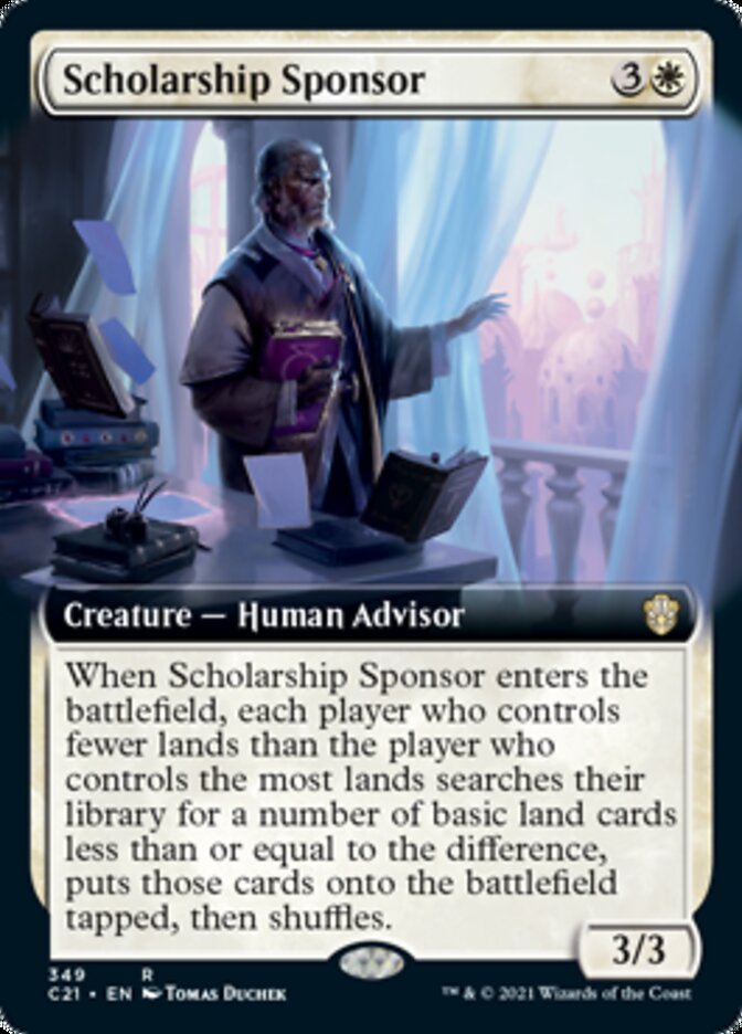 Scholarship Sponsor (Extended Art) [Commander 2021] | Silver Goblin