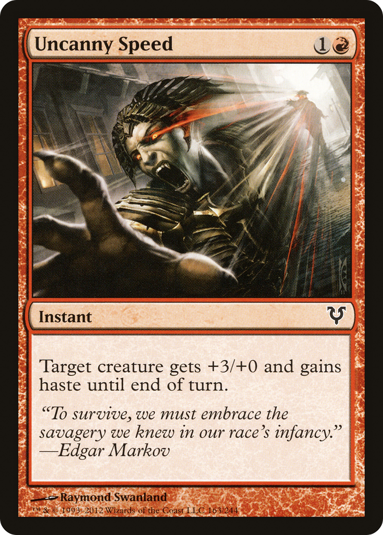 Uncanny Speed (163) - Avacyn Restored