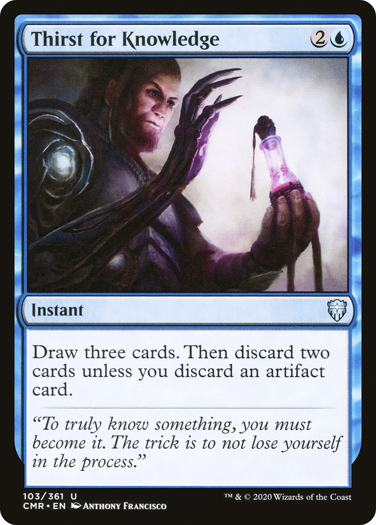 Thirst for Knowledge (103) Foil - Commander Legends