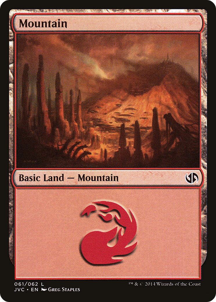 Mountain (61) [Duel Decks Anthology]
