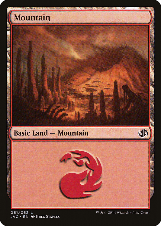 Mountain (61) [Duel Decks Anthology]