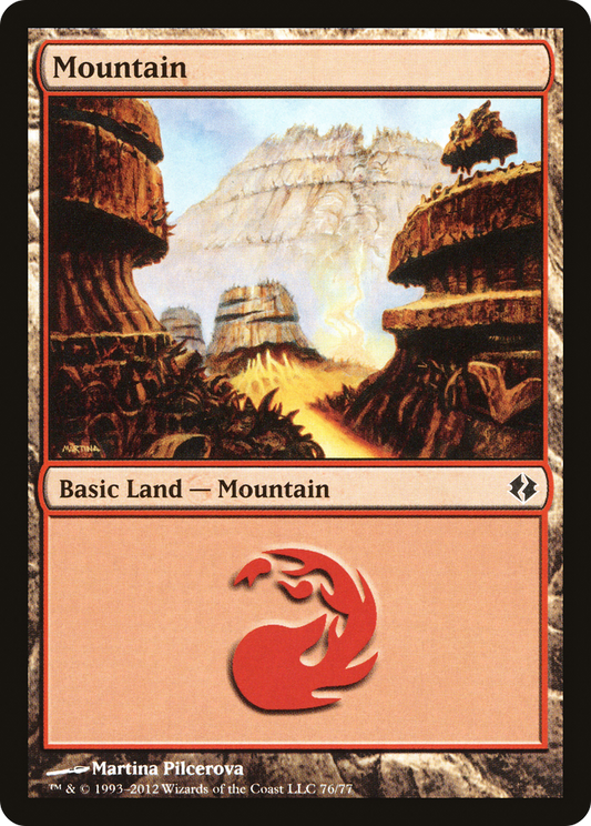 Mountain (76) [Duel Decks: Venser vs. Koth]