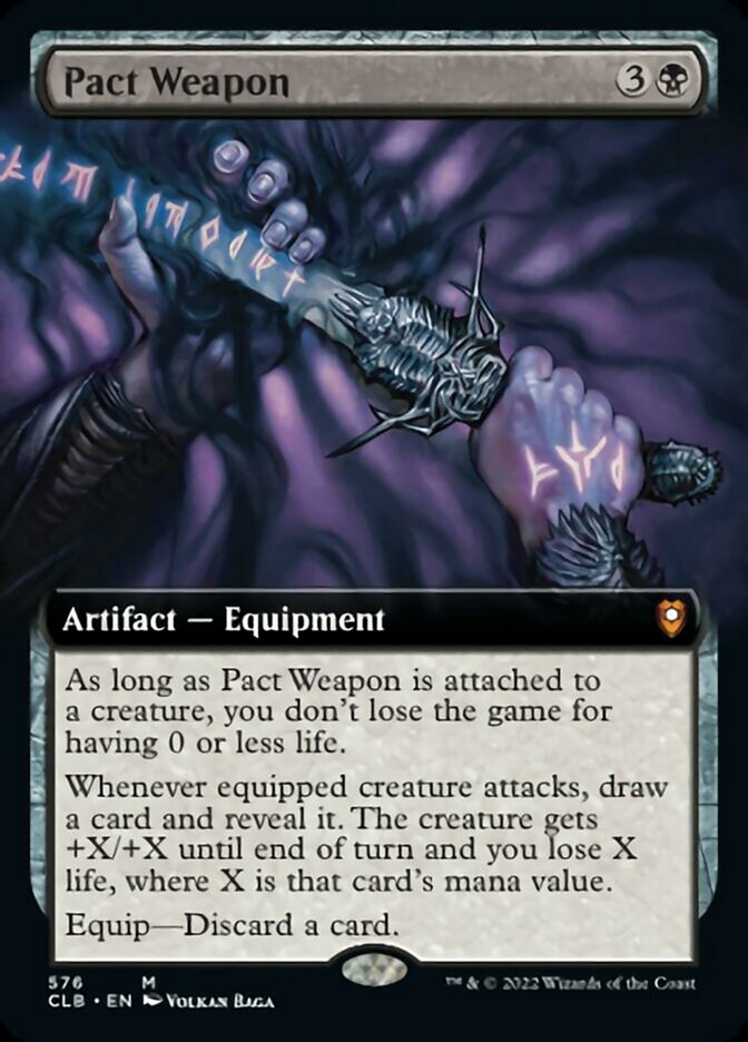 Pact Weapon (Extended Art) [Commander Legends: Battle for Baldur's Gate] | Silver Goblin