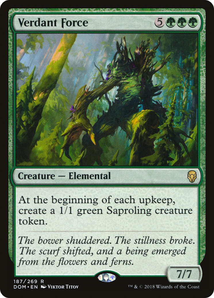 Verdant Force [Dominaria] | Silver Goblin