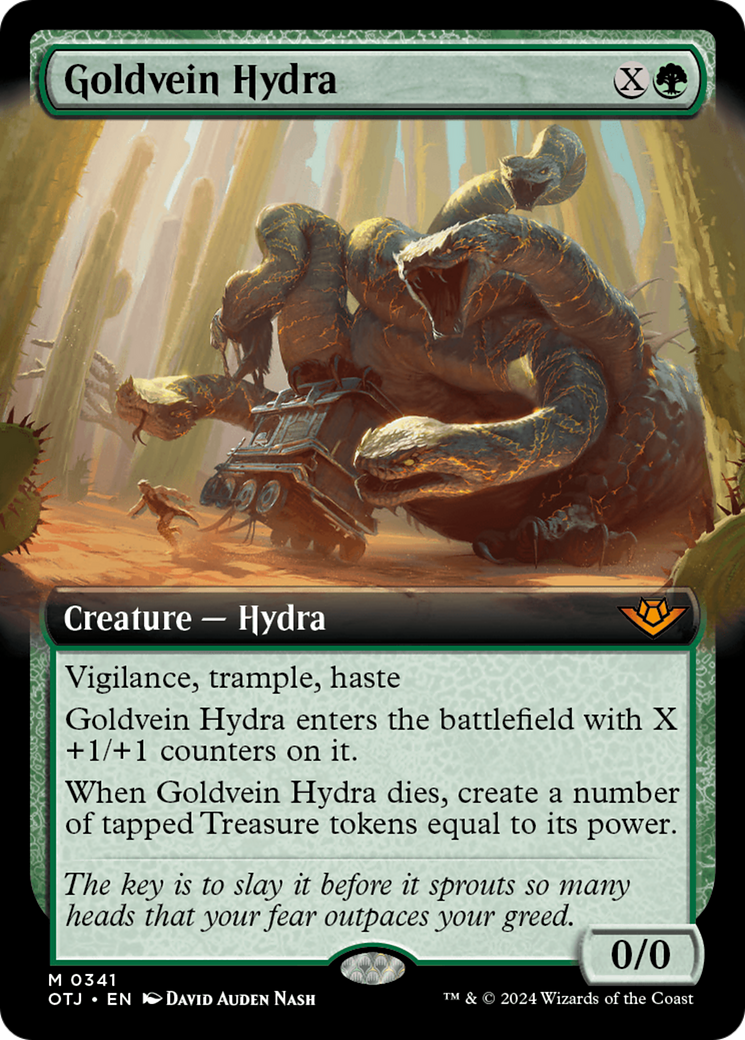 Goldvein Hydra (Extended Art) [Outlaws of Thunder Junction] | Silver Goblin