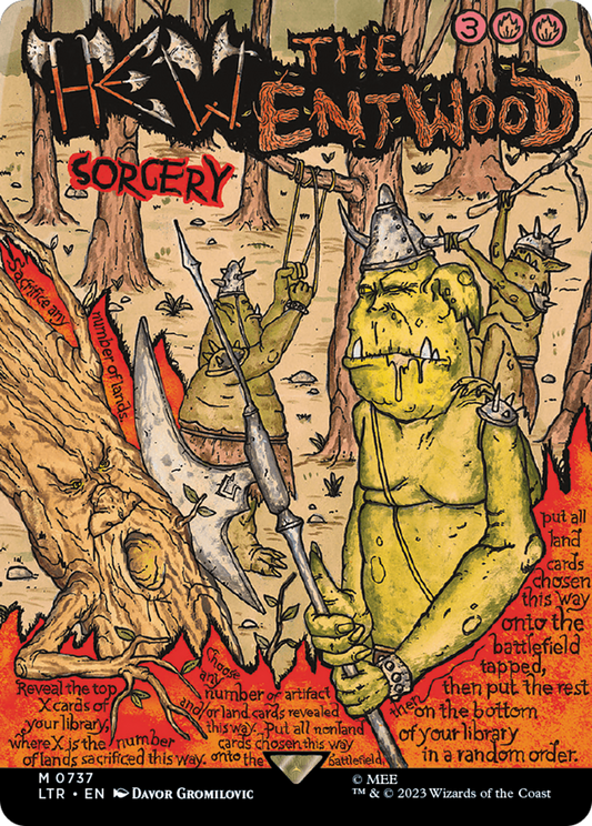 Hew the Entwood (Borderless Poster) [The Lord of the Rings: Tales of Middle-Earth] Foil