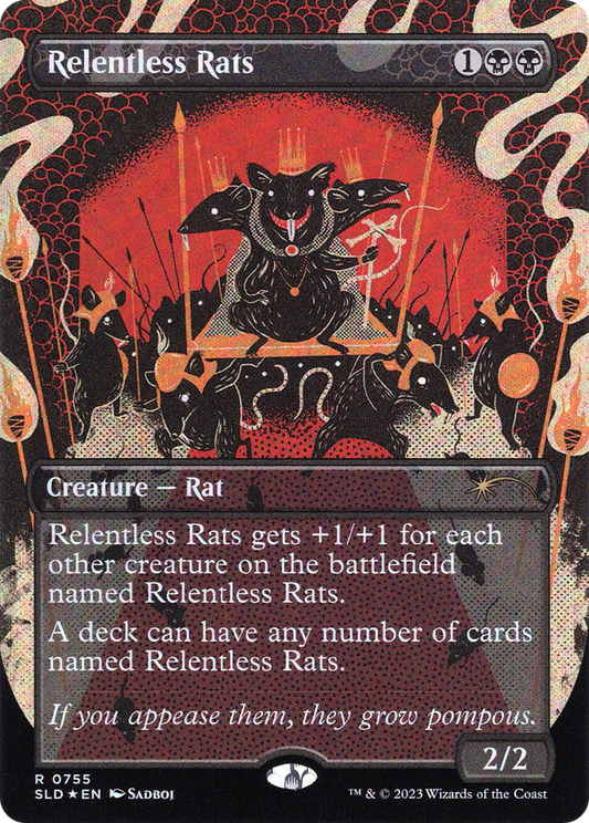 Relentless Rats(Borderless) Foil (755)