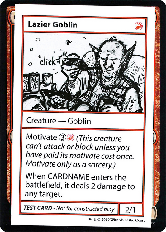 Lazier Goblin (2021 Edition) [Mystery Booster Playtest Cards]
