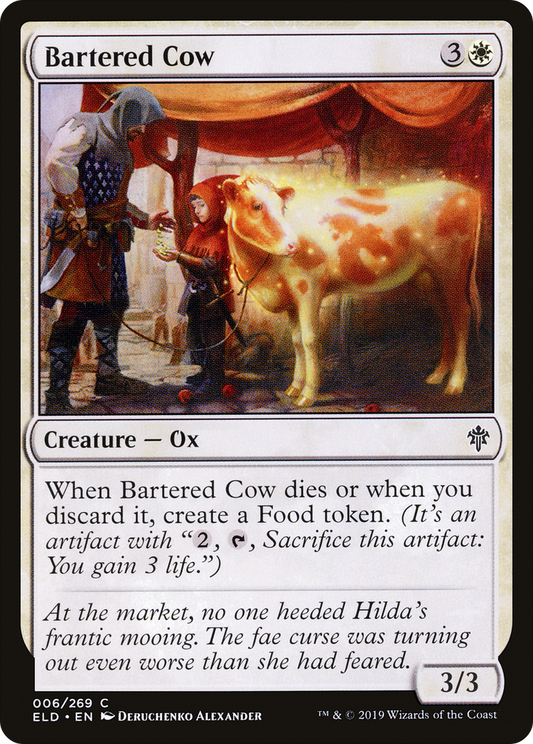 Bartered Cow [Throne of Eldraine] Foil
