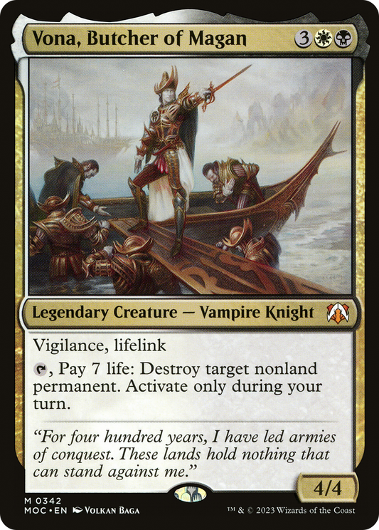 Vona, Butcher of Magan [March of the Machine Commander]
