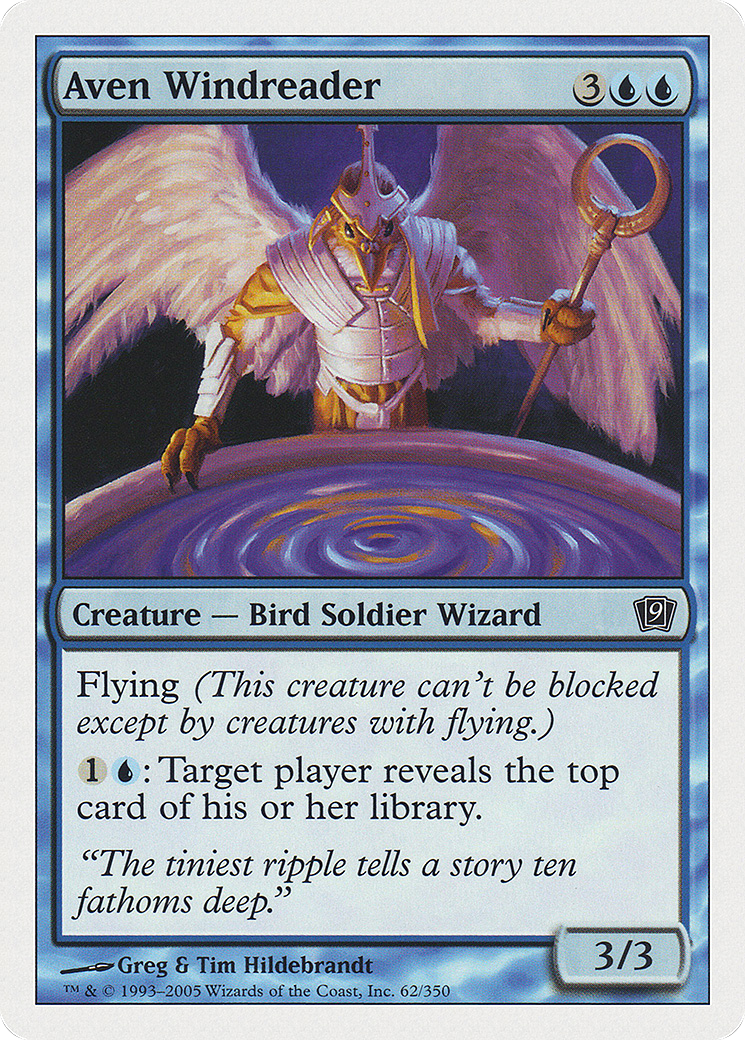 Aven Windreader (062) Foil - Ninth Edition