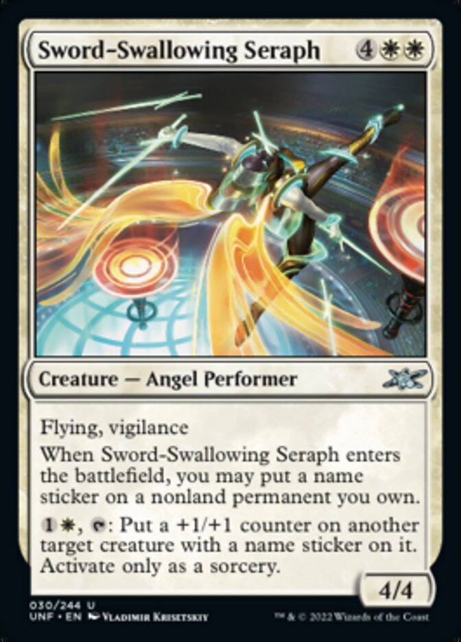 Sword-Swallowing Seraph [Unfinity] | Silver Goblin