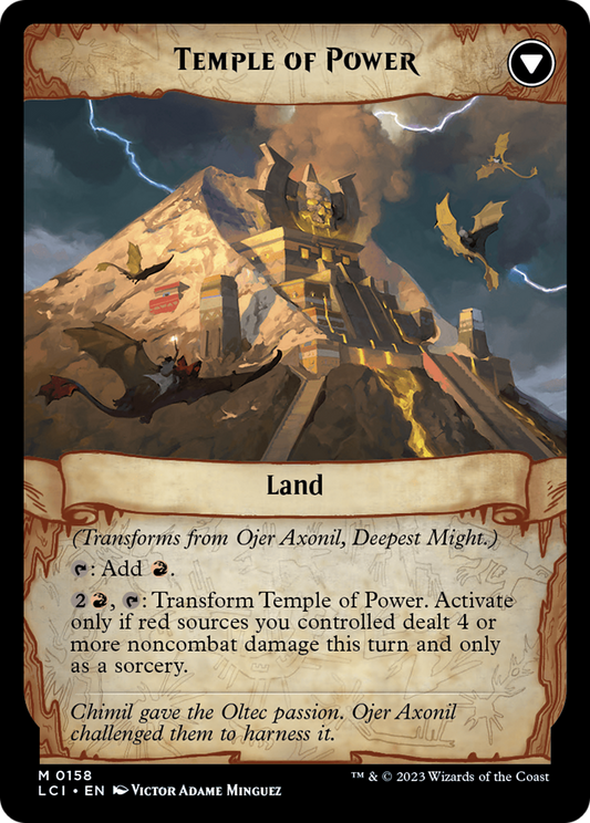 Ojer Axonil, Deepest Might // Temple of Power [The Lost Caverns of Ixalan] Foil