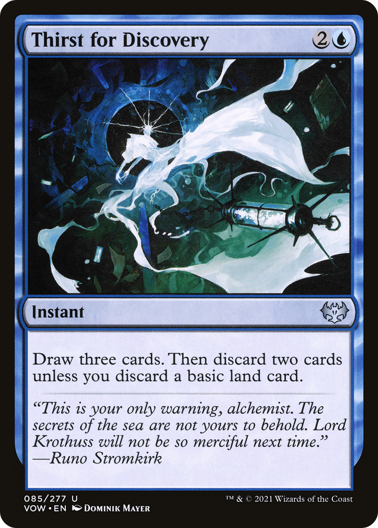 Thirst for Discovery (085) Foil - Innistrad: Crimson Vow