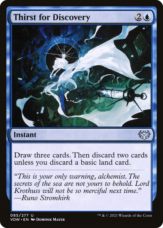 Thirst for Discovery (085) Foil - Innistrad: Crimson Vow