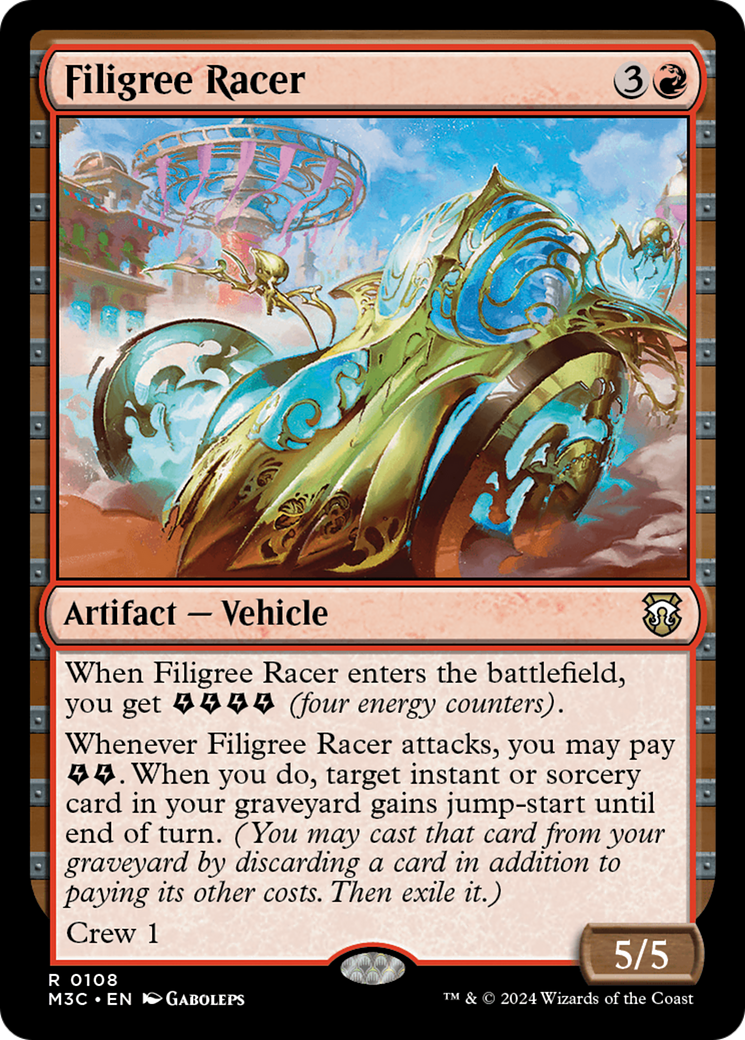 Filigree Racer [Modern Horizons 3 Commander] | Silver Goblin