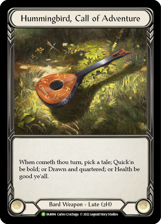 Hummingbird, Call of Adventure [FAB094] (Promo)  Cold Foil | Silver Goblin