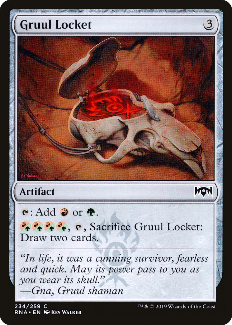 Gruul Locket [Ravnica Allegiance] | Silver Goblin