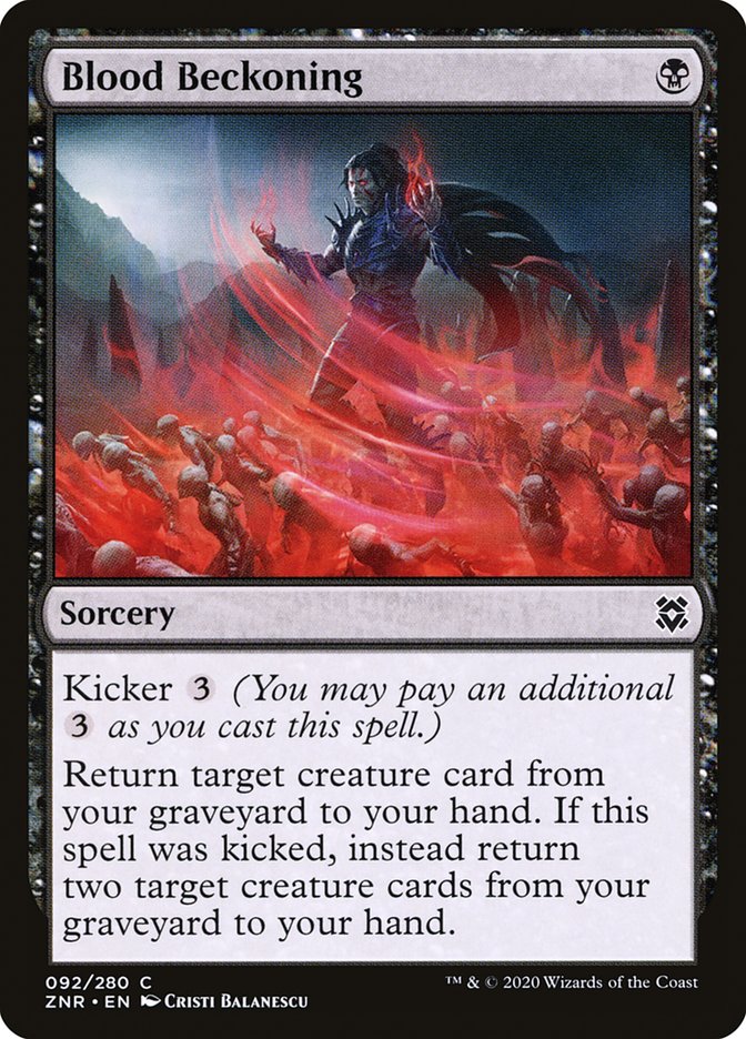 Blood Beckoning [Zendikar Rising] | Silver Goblin