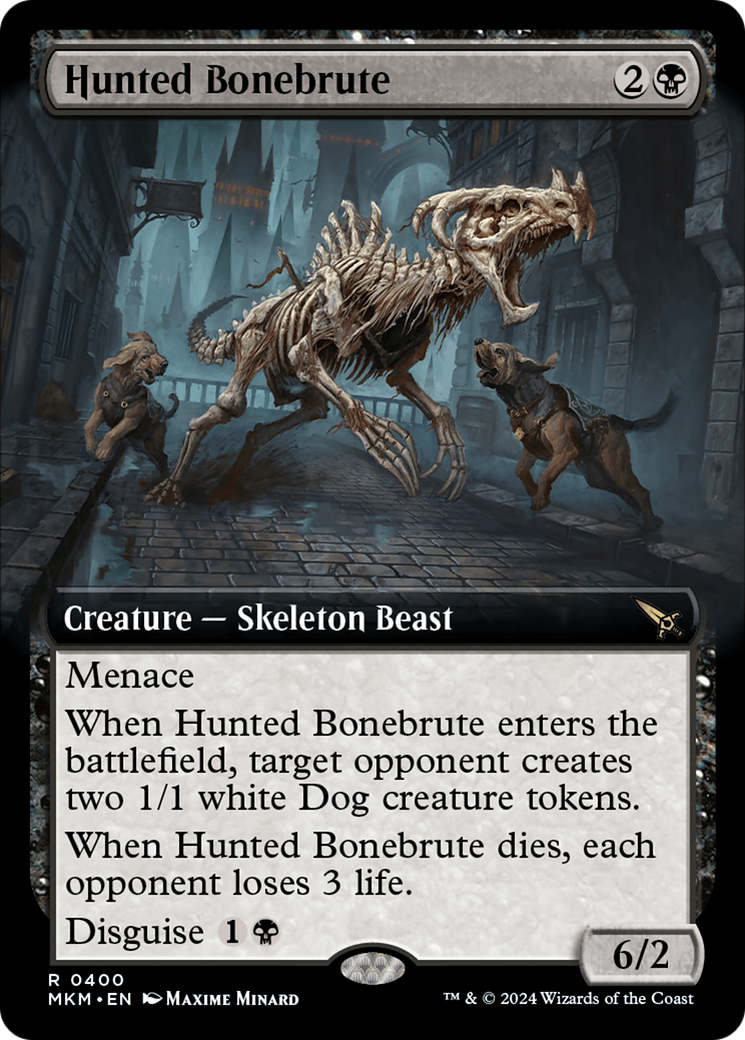 Hunted Bonebrute (Extended Art) [Murders at Karlov Manor] | Silver Goblin