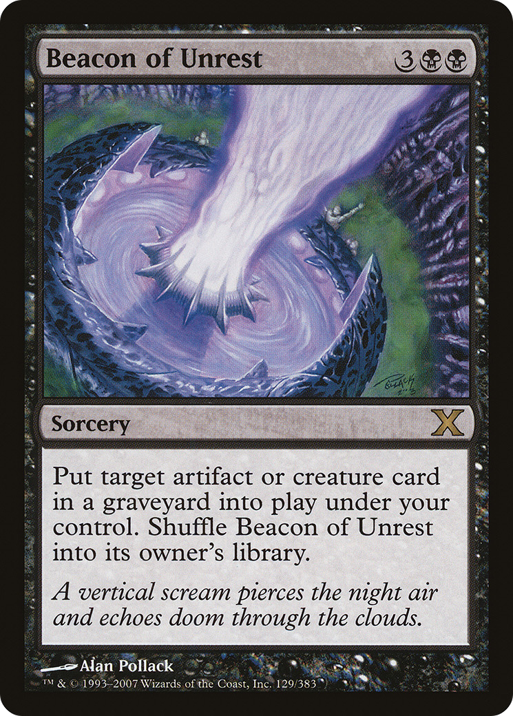 Beacon of Unrest (129) Foil - Tenth Edition