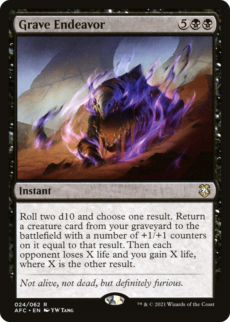 Grave Endeavor [Dungeons & Dragons: Adventures in the Forgotten Realms Commander]