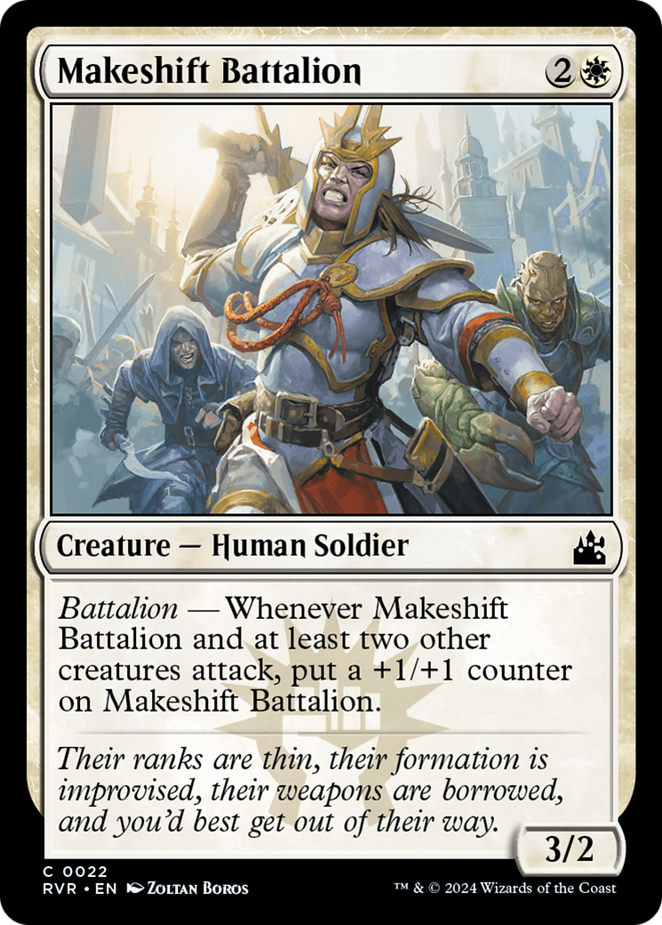 Makeshift Battalion [Ravnica Remastered] Foil
