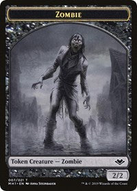 Zombie // Golem Double-Sided Token [Modern Horizons Tokens] | Silver Goblin