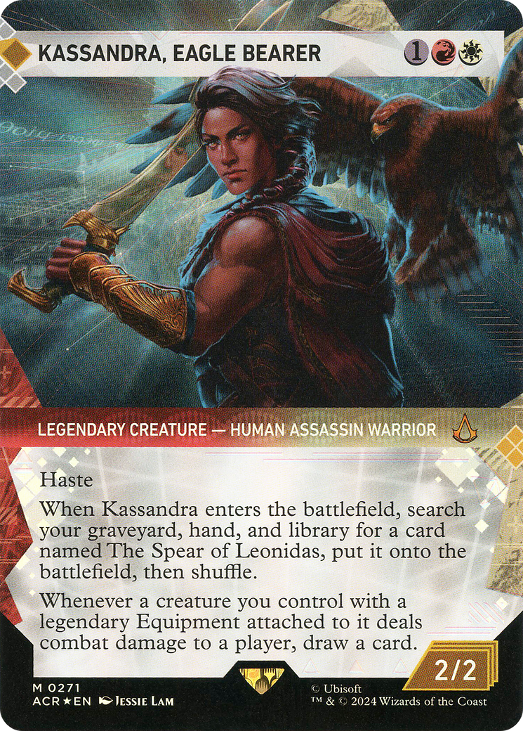 Kassandra, Eagle Bearer: (Showcase)(Borderless) Foil (271)